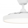 Bombay Estilo M White with transparent blades and LED light by Sulion