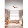 Heywood S White Natural wood with DC motor and LED light by Faro