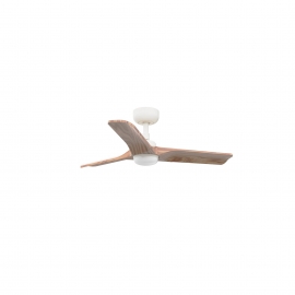 Heywood S White Natural wood with DC motor and LED light by Faro
