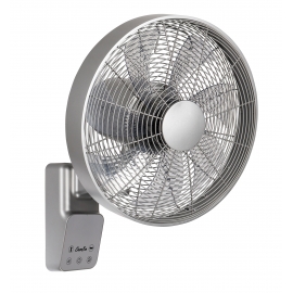 AIros ECO Design  Silver  wall mounted fan with remote control by Casafan