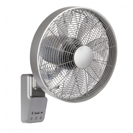 AIros ECO Design  Silver  wall mounted fan with remote control by Casafan