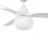 Outwood ΅White DC Outdoor Ceiling fan with light by Faro