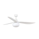 Outwood ΅White DC Outdoor Ceiling fan with light by Faro