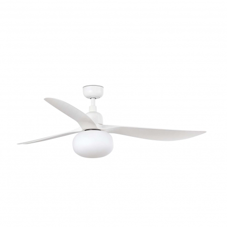 Outwood ΅White DC Outdoor Ceiling fan with light by Faro