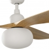 Outwood ΅White Oak DC Outdoor Ceiling fan with light by Faro