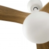Outwood ΅White Oak DC Outdoor Ceiling fan with light by Faro