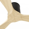 Tomy Outdoor DC Ceiling fan Black Natural wood by Sulion