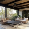 Tomy Outdoor DC Ceiling fan Black Walnut wood by Sulion