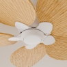 Alma L White Natural Outdoor DC ceiling fan from Sulion