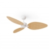 Alma L White Natural Outdoor DC ceiling fan from Sulion