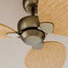 Alma L Bronze Natural Outdoor DC ceiling fan from Sulion