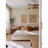Alma S White Dark Natural Outdoor DC ceiling fan from Sulion