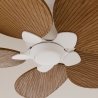 Alma S White Dark Natural Outdoor DC ceiling fan from Sulion