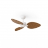 Alma S White Dark Natural Outdoor DC ceiling fan from Sulion