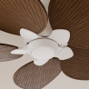 Alma S White Brown Outdoor DC ceiling fan from Sulion
