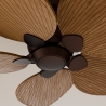 Alma S Brown Dark Natural Outdoor DC ceiling fan from Sulion