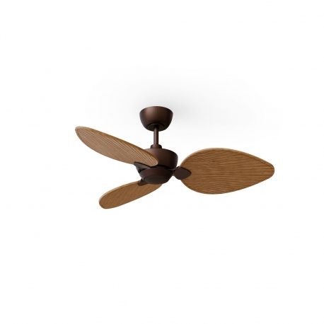Alma S Brown Dark Natural Outdoor DC ceiling fan from Sulion