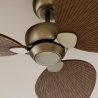 Alma S Bronze Brown Outdoor DC ceiling fan from Sulion