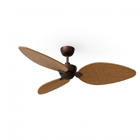 Alma L Brown Dark Natural Outdoor DC ceiling fan from Sulion