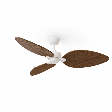 Alma L White Brown Outdoor DC ceiling fan from Sulion