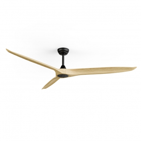 Outdoor ceiling fan Nova XL Natural Wood with DC motor by Sulion