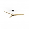 Outdoor ceiling fan Nova Black Natural Wood with DC motor by Sulion