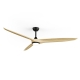 Outdoor ceiling fan Nova XL Natural Wood with DC motor and LED light by Sulion