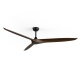 Outdoor ceiling fan Nova XL  Black Dark Wood with DC motor by Sulion