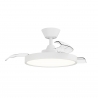 Bombay Estilo S White with transparent blades and LED light by Sulion
