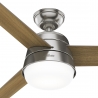 Finley Nickel 132 with light and remote control by Hunter