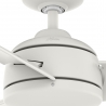 Trimaran White Outdoor ceiling fan with remote control by Hunter