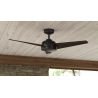 Trimaran Bronze Outdoor ceiling fan with remote control by Hunter