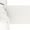 Greenville White with light and remote control by Hunter