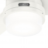 Greenville White with light and remote control by Hunter