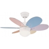 Multi coloured ceiling fan with light Turbo 2 by Westinghouse