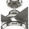 Bernard Chrome Gray with light and remote control by Hunter
