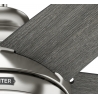 Bernard Chrome Gray with light and remote control by Hunter