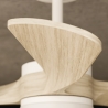 Ava M White Natural Wood with DC motor and LED light by Sulion