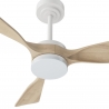 Ava M White Natural Wood with DC motor and LED light by Sulion
