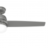 Seawave Matt Gray Outdoor ceiling fan with light by Hunter