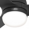 Seawave Matt Gray Outdoor ceiling fan with light by Hunter