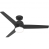 Seawave Black Matt Outdoor ceiling fan with light by Hunter