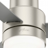Gilmour Matt Chrome with light and remote control by Hunter