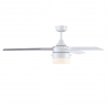 Riverton White Outdoor ceiling fan with light by Beacon