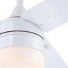 Riverton White Outdoor ceiling fan with light by Beacon