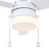 Riverton White Outdoor ceiling fan with light by Beacon