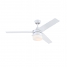 Riverton White Outdoor ceiling fan with light by Westinghouse