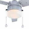 Riverton Silver Outdoor ceiling fan with light by Westinghouse