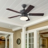 Nevada Iron Outdoor ceiling fan with light by Westinghouse