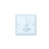 Gilmour White with light and wall control by Hunter